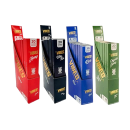 VIBES King Size Cones (20 Packs Per Cone / 8 Packs Per Display)