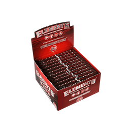 Elements Red Connoisseur King Size Slim Slow Burning Rolling paper + tips