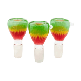 18mm Wavy Rasta Colors Bowls