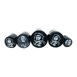4 Part Black Aluminum Bob Marley Grinders