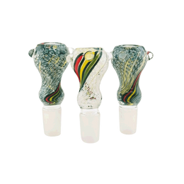 18mm Inside Work Rasta Striped Funnel Bowls