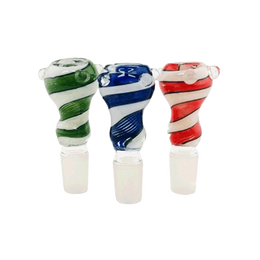 18mm Swirl Color Funnel Bowls